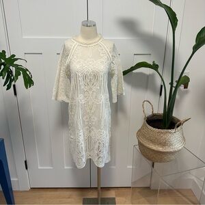 Anthropology Eri + Ali Lace Tunic Sheath Dress